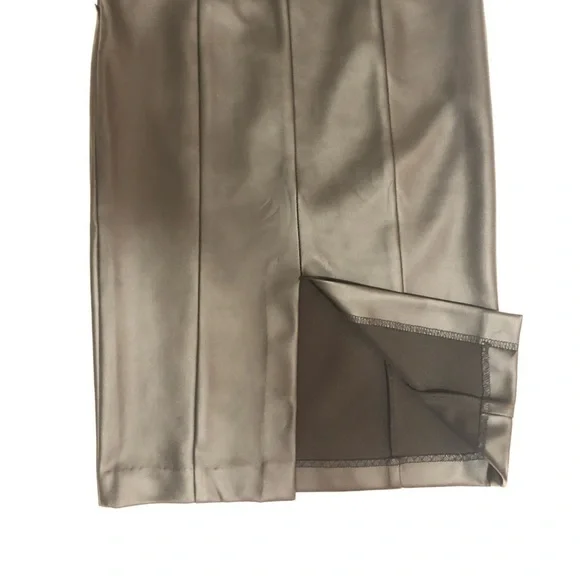 faux leather pencil skirt - Picture 3 of 8